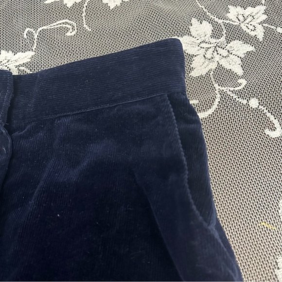 & Other Stories Navy Button Corduroy Mini Skirt Sz 2 - Picture 3 of 7